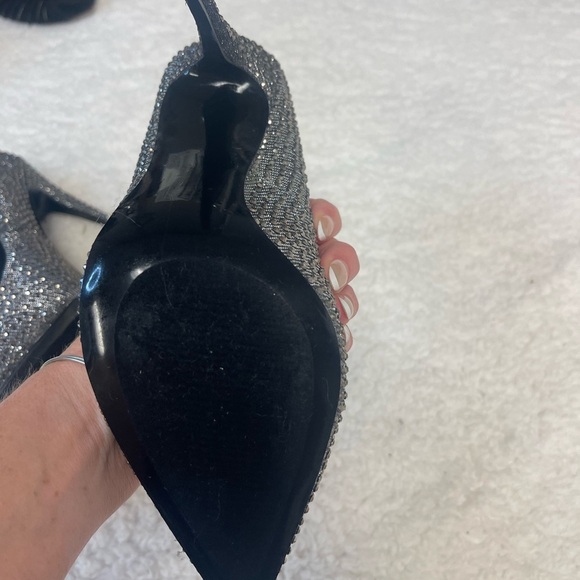 Steve Madden Daisy Gunmetal Rhinestone Heels - Picture 5 of 9